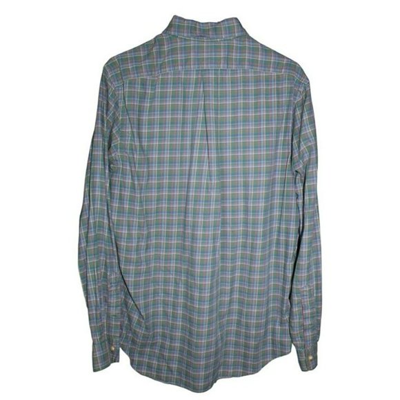 Ralph Lauren Green Red Blue Button Down / Size: M/ Rn#41381 - Picture 3 of 12